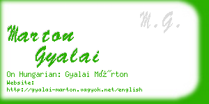 marton gyalai business card